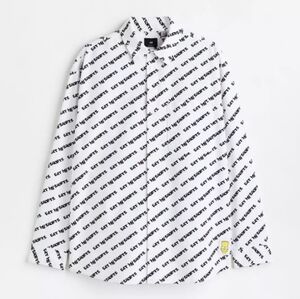 H&M Eat my Shorts Homer Simpson Oxford Cloth Shirt NWT